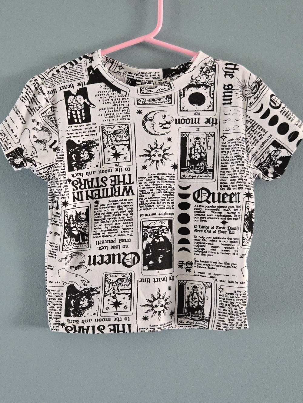 Urban Kids Girls (Sm) Crop Top Celestrial Theme